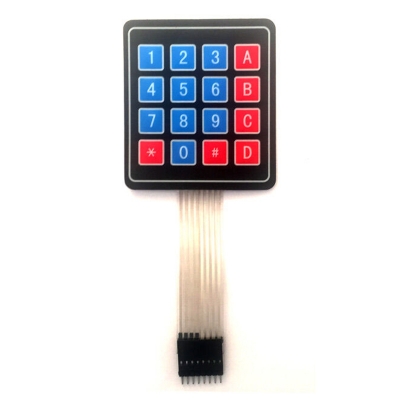 Picture of 4x4 16Key Mat-rix Keyboard Membrane Switch Keypad-Multicolor