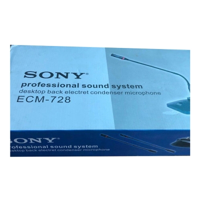 Picture of Sony ECM 728 Conference Microphone Goose neck Condenser Microphone-Black