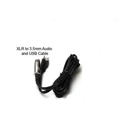 Picture of XLR Female To 3.5mm & USB Microphone Cable for BM 100FX, BM100, BM800-Black