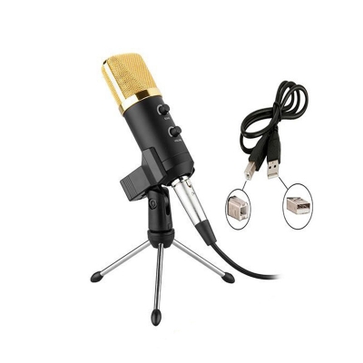 Picture of BM 100 FX USB Condenser Microphone for Computer laptop Complete Package Price Mic Condenser Microphone For Studio Recoding or Youtuber YouTube Channel-Black