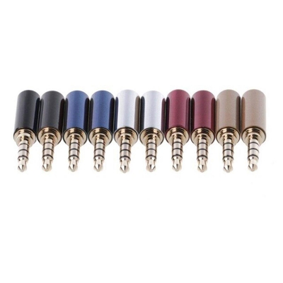 Picture of 3.5mm 4 Pole DIGITAL Steel Jack- Multicolour- 5pcs