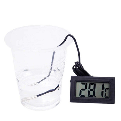 Picture of Digital LCD Display Temperature Meter Thermometer Temp Sensor-Black