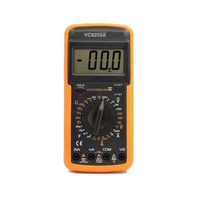 Picture of VC9205A Digital Multimeter Capacitance Multi Meter with Probes,  Measured Voltage(V), Current(Amp), Resistance(Ohm), Capacitance(Henry),
