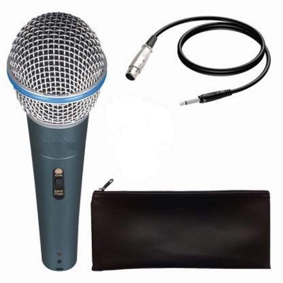 Picture of Super Cardioid Dynamic Microphone BETA 58A with High Output for Vocal Instrument Applications-Blue