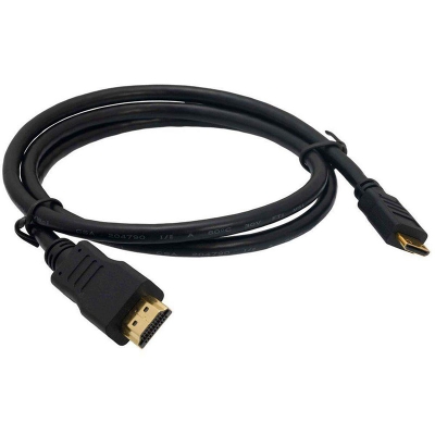 Picture of HDMI to Mini HDMI cable, Basics A to C type Speed Mini-HDMI (Not Micro) to HDMI Cable 1.5 meters - Hdmi Cable-Black