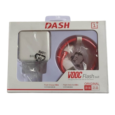 Picture of Dash charger super flashes fast charger for one plus with type C Cable 1m/ 3 feet-White