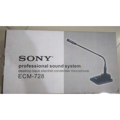 Picture of Sony ECM 728 Conference Microphone Goose neck Condenser Microphone-Black