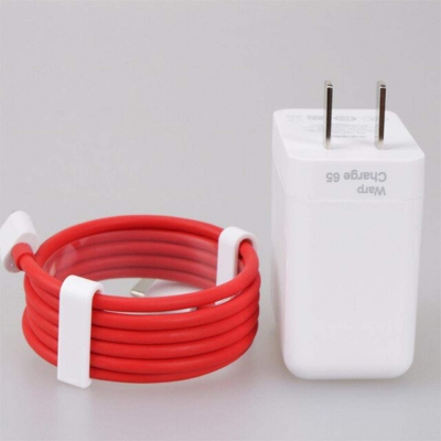 Picture of One Plus Warp Charge 65w Power Adapter EU quick Charger 65 w Type C To Type C Cable One Plus 9 pro 9R 8T 8 n100-White