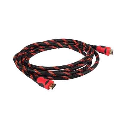 Picture of HDMI Cable 1.5M High Speed HDMI Cable Red Black Braided Cord RD05 COD-Black