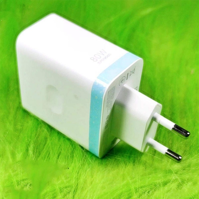 Picture of OnePlus 10 Pro Charger 80W Warp Super Vooc Usb C Charge Power Adapter For 1Plus One Plus 10 R 9T 9 Ace Nord CE 2 Nord 2-White