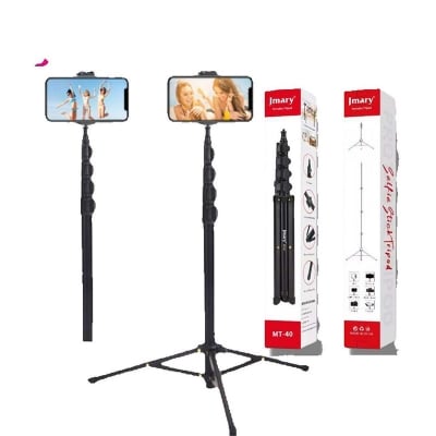 Picture of Jmary MT-40 2in1 Monopod Selfie Stick Tripod Multifunctional uses mobile, Camera, Ring light, Action Cam, Projector, Digital Camera Etc-Multicolor