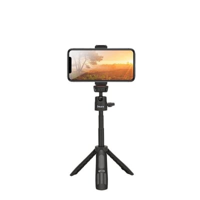 Picture of Jmary MT-19 Mini Selfie Stick with Tripod Stand (Coming with Universal Mobile Phone Holder) Compatible with Phones, Microphone, Action Camera & DSLR-Black