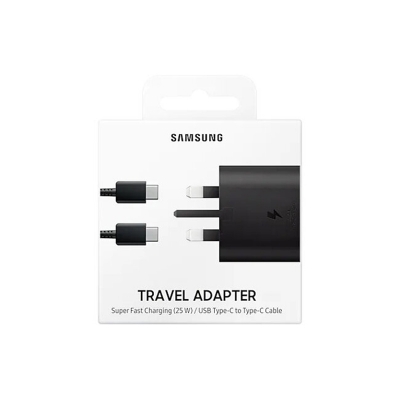 Picture of Samsung 25W Fast Charger Travel adapter USB C-C With Cable-Black