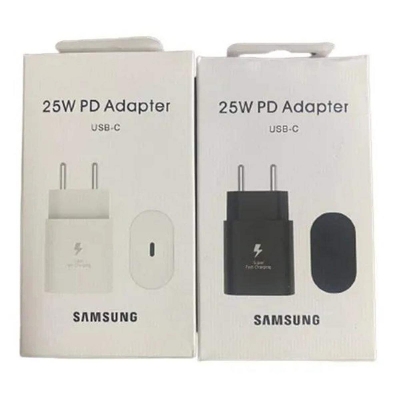 Picture of Samsung 25W PD fast Charger Adapter with Type-C to Type-C Cable(3A) 1M - Black-Black
