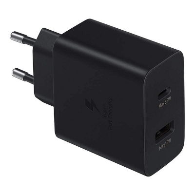 Picture of Samsung 35W PD Power Adapter Dual (USB-C-35W, USB-A-15W) (No Cable)-Multicolor