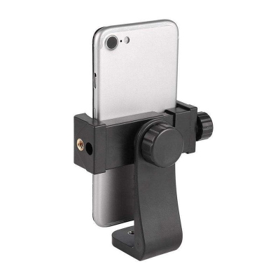 Picture of Universal Smartphone Holder 360° Rotatable Mount Adapter with 1/4 Inch Screw for Mobile Docks & Stands-Black