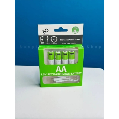 Picture of SmarToools RB40 AA 1.5V 2600mWh Rechargeable Battery (4Pcs Set)-Blue