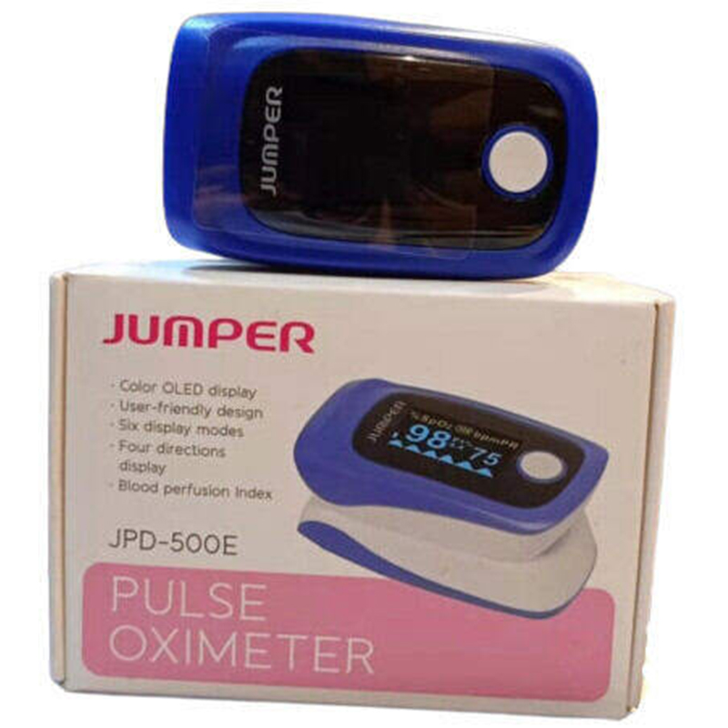 Picture of JUMPER JPD-500E OLED Fingertip Pulse Oximeter  (CE & FDA Approved) Low-voltage indication, Pulse sound, Alarm function