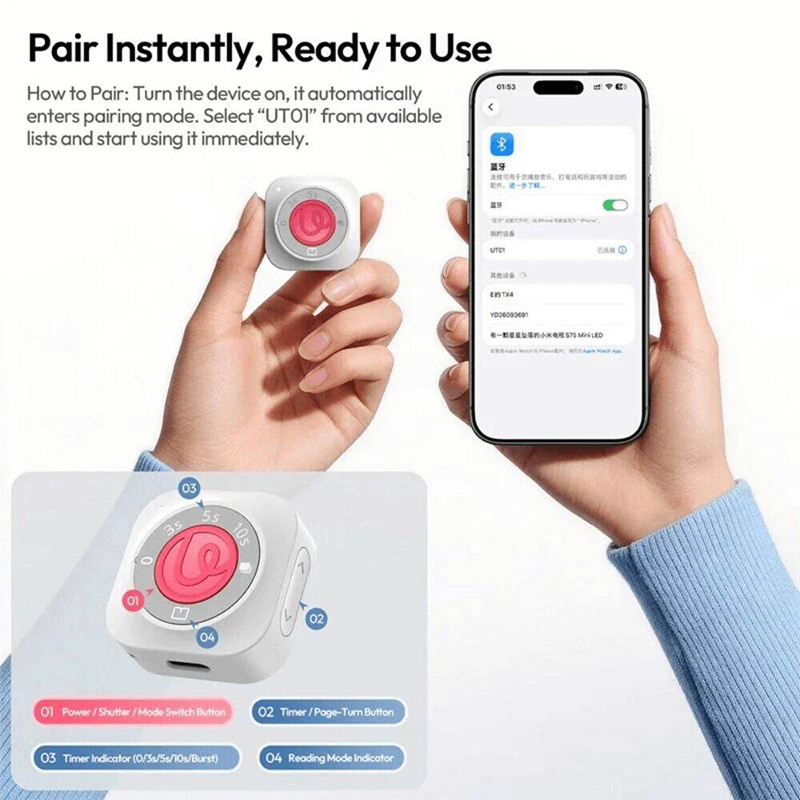 Picture of Ulanzi UT01 U-Timer Interval Remote Wireless Camera & Phone Remote