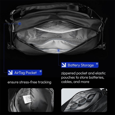 Picture of Ulanzi AB02 TAI Outdoor Sling Bag 9L Photography Pouch Large Capacity Carry Casual Bag for Camera Lens Accessories-Black