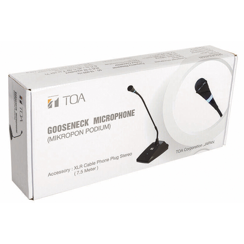 Picture of EM-380 TOA Gooseneck Microphone for Meeting Classroom lecture mosque tafsir madrasah factory-Black