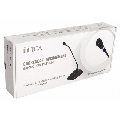 Picture of EM-380 TOA Gooseneck Microphone for Meeting Classroom lecture mosque tafsir madrasah factory-Black