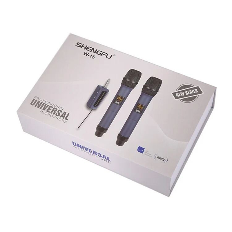 Picture of SHENGFU W-15 High Quality Microphone Studio universal microphone wireless microphone for Karaoke Machine/PA Speakers System/Mixer/Speech/Church/Wedding
