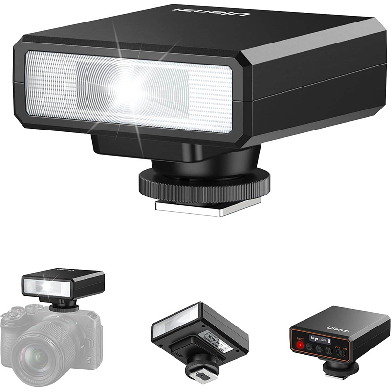 Picture of ULANZI F12 Mini Flash, GN12/CCT 5600K Camera Speedlite Flash for Canon Fuji Sony Nikon Panasonic Olympus Pentax, Single Contact Universal Hot Shoe Mount Flashlight, NOt Compatible with Sony ZV-1F