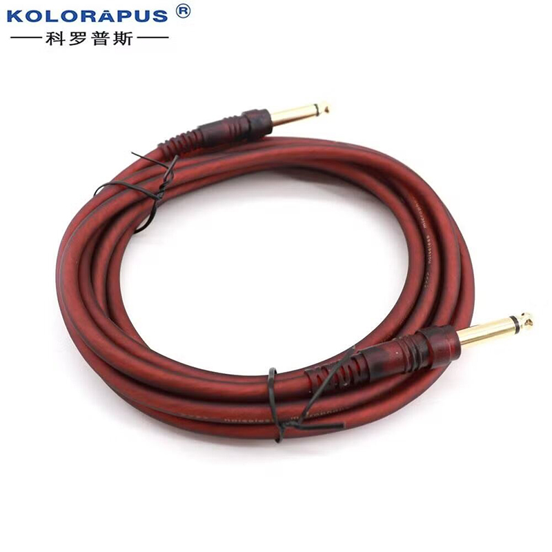 Picture of Electronic Spices Male Jack Mono to Mono Audio Instrument Cable (6.35mm to 6.35mm) for Mixer, Amplifier, Speaker (1.5 Meter) Approx-Multicolor