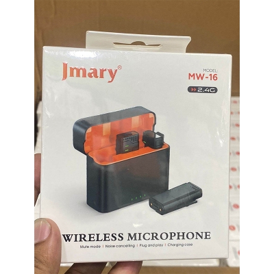 Picture of Jmary MW-16 2.4G Wireless Dual 3 in 1 Wireless Lapel Microphone For iPhone Type C DSLR-Black