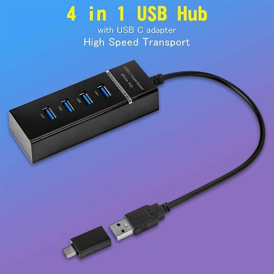 Picture of Mobile Controller Gaming Keyboard Mouse Converter PUBG Keypad Adapter Android USB TYPE-C Game Accessories 4 in 1 Gaming Keyboard Mouse Convertor Combo- Black-Black
