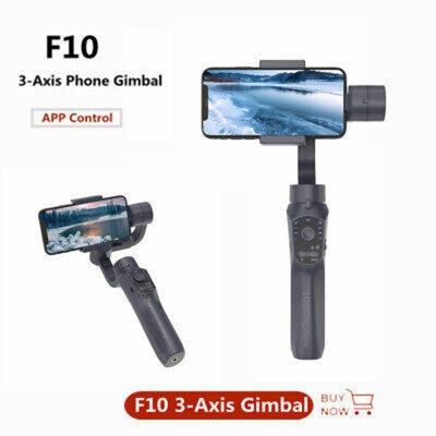 Picture of F10 Gimbal 3-Axis Stabilizer for SmartPhone iPhone Huawei Samsung APP Control-Black