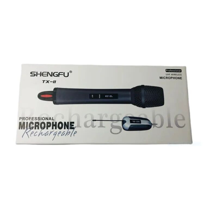 Picture of Shengfu TX-11 Wireless Rechargeable Microphone Black-Black