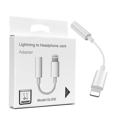 Picture of Lightning to 3.5 mm Headphone Jack Adapter for iPhone 7, 8, 7 Plus, 8 Plus, X-White