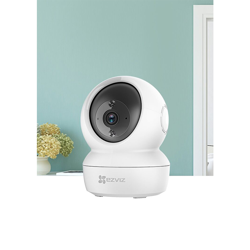 Picture of EZVIZ C6N Wireless Full HD 360⁰ Home Camera 1080P with Night Vision Indoor Home, Smart IR, Motion Detection, Auto Tracking, Baby/Pet Monitor, 2-Way Audio, Works with Alexa and Google-White