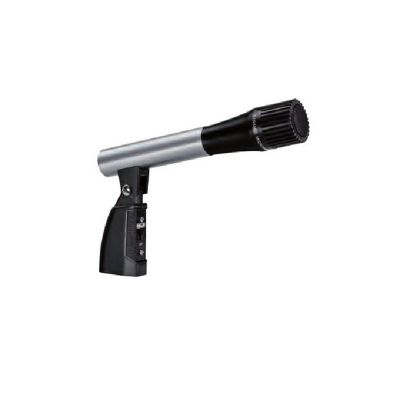 Picture of Ahuja AUD-77DX Wired Microphone Ahuja Unidirectional Dynamic Microphone with Holder 2.5mV/Pa-Silver