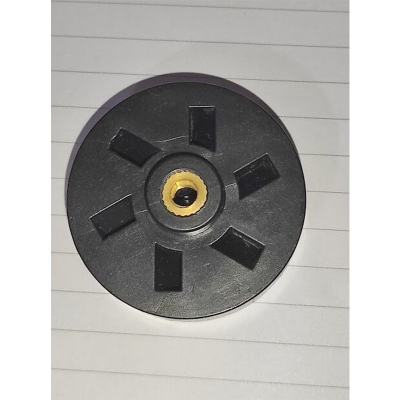 Picture of Plastic Mixer Grinder Motor Coupler 4-cm with Screw Black- 1 pcs-Black