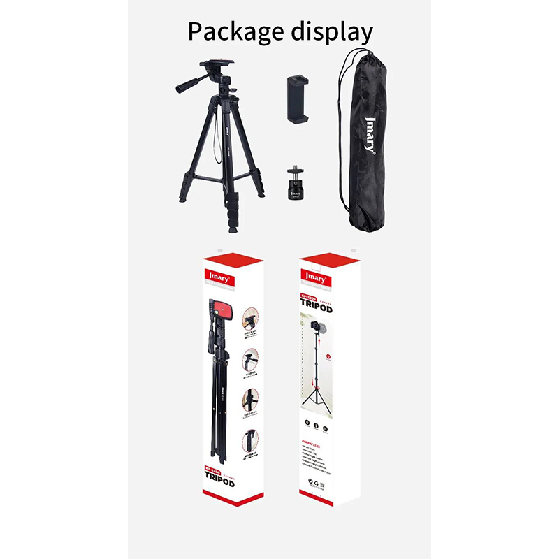 Picture of KP - 2209 1.7M Horizontal Axis Tripod for camera & mobile for Live Streaming Vlogging-Black