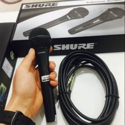 Picture of Shure Sm-959 Professional Uni-Directional Dynamic Microphone With XLR to 6.5mm Audio Cable 15 Feet-Black