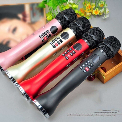 Picture of Karaoke L - 598 Bluetooth Microphone Portable Speaker, L-598 Mini Portable Handheld Mobile Phone Karaoke Amplifier Wireless Microphone Speaker