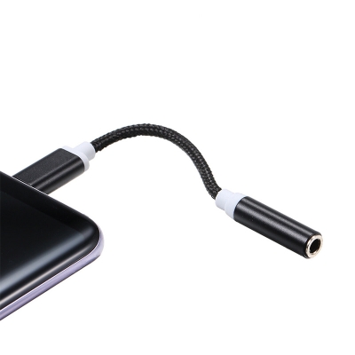Picture of Type C to 3.5mm Headphone Jack Audio Adapter, USB C Male to Female 3.5mm Cable Audio Adapter Converter - Cable Protector