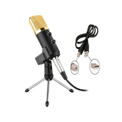 Picture of BM 100 FX USB Condenser Microphone for Computer laptop Complete Package Price Mic Condenser Microphone For Studio Recoding or Youtuber YouTube Channel-Black