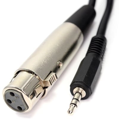 Picture of XLR Female To 3.5mm Microphone Cable 1.5M or 5M feet for condenser, dynamic microphone