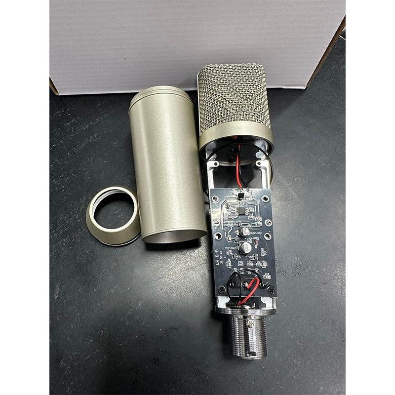 Picture of Professional Studio Record Condenser Microphone U87 With Shock Mount, XLR to 3.5mm Audio cable, Mic Foam For Mobile Computer laptop Gaming Podcast Silver-Silver