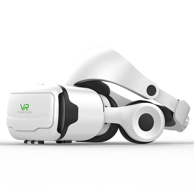 Picture of Shinecon SC-G02EF Vr glasses mobile phone 3D high definition blue lens virtual reality mirror Virtual Reality Headset  3D Virtual Reality Movies Glasses Compatible for 4.7''-6'' Cell Phone-White