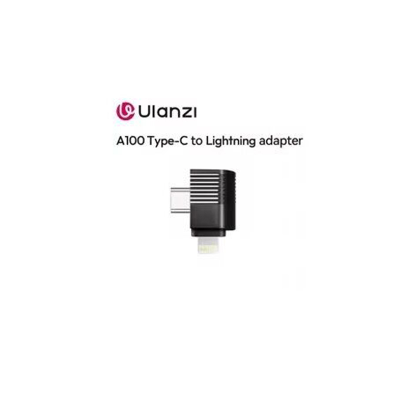 Picture of Ulanzi  OTG Converter for Microphone –Type-C  to Lightning Adapter for iPhone-Black