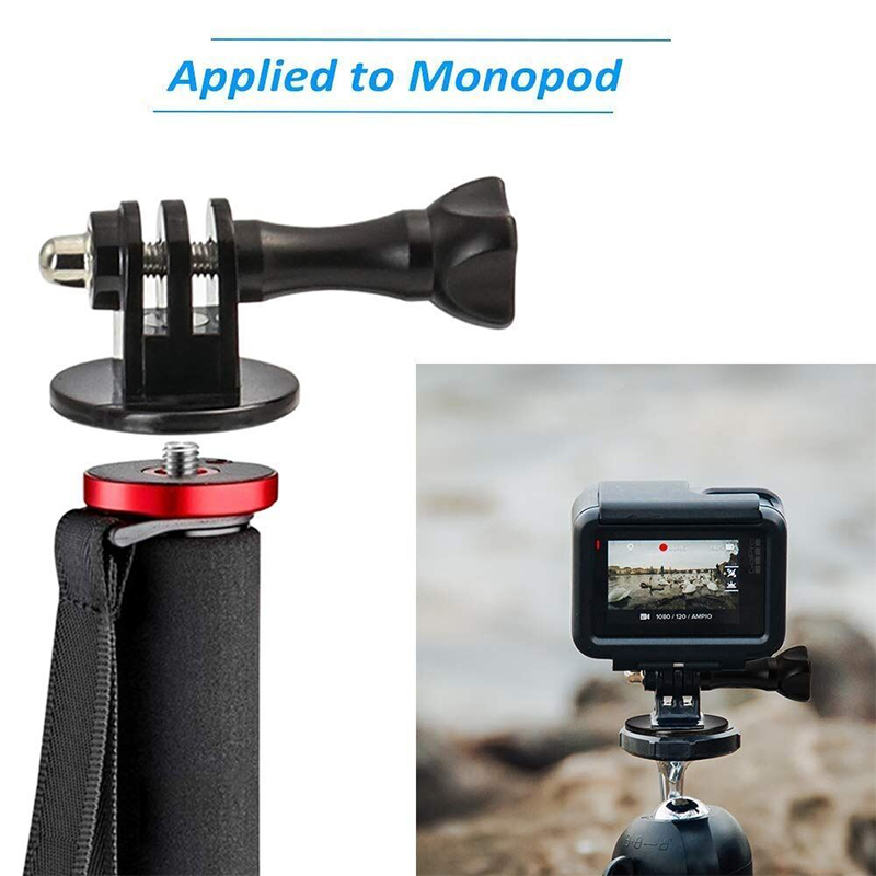 Picture of Tripod Mount Adapter for GoPro Hero 6, 5, 4, 3+, 3, 2, 1 Cameras-Black