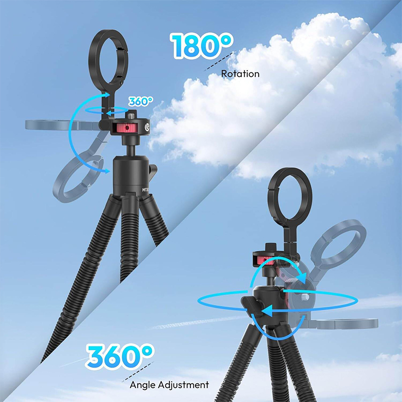 Picture of Ulanzi MT30 Magnetic Flexible Tripod For GoPro Magsafe Phone DSLR Camera iPhone 16 Fill Light Octopus Teleprompter Stand Holder-Black