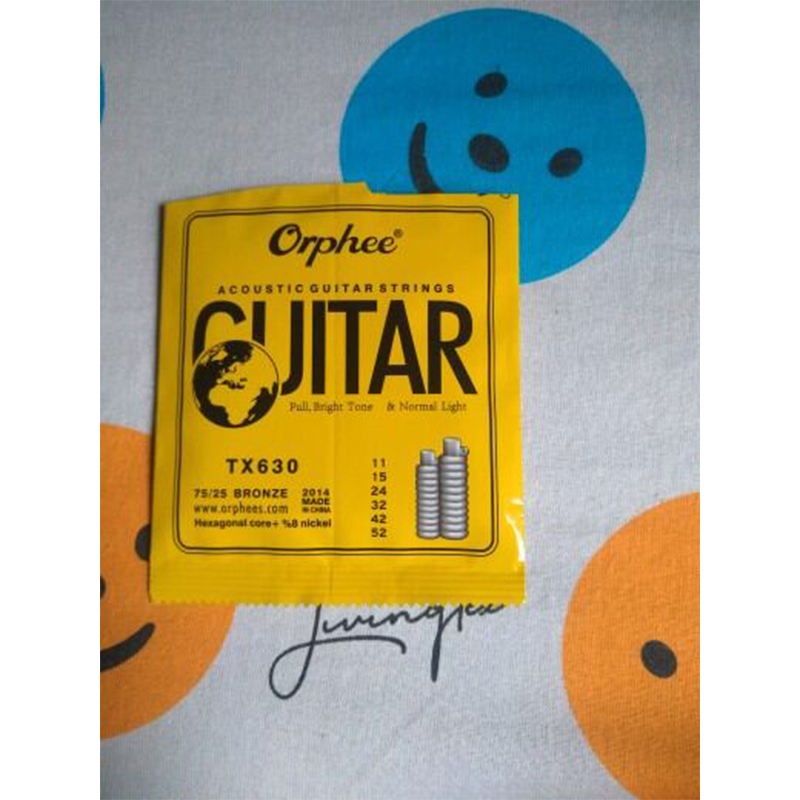 Picture of Orphe TX630 Acoustic guitar String – 75/25 Bronze Normal light-Gold