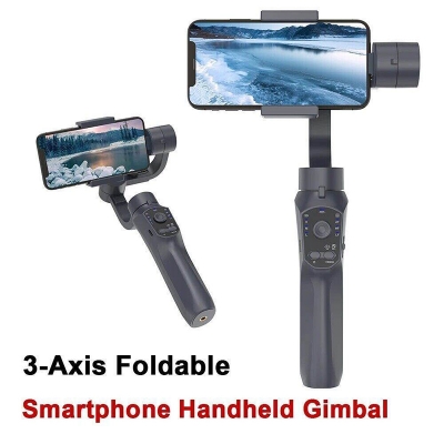 Picture of F10 Gimbal 3-Axis Stabilizer for SmartPhone iPhone Huawei Samsung APP Control-Black